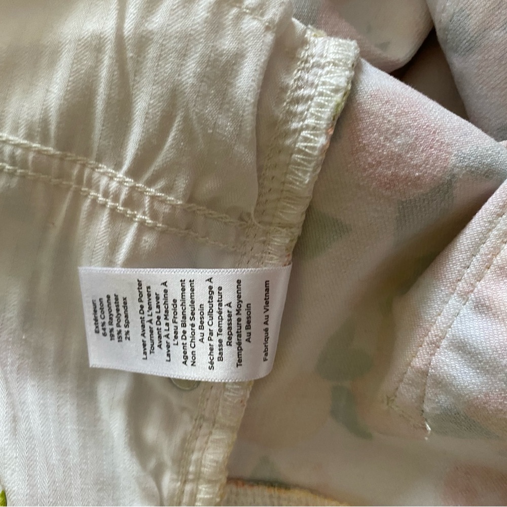 Talbots Citrus Print Pants - White and Orange - Picture 5 of 6